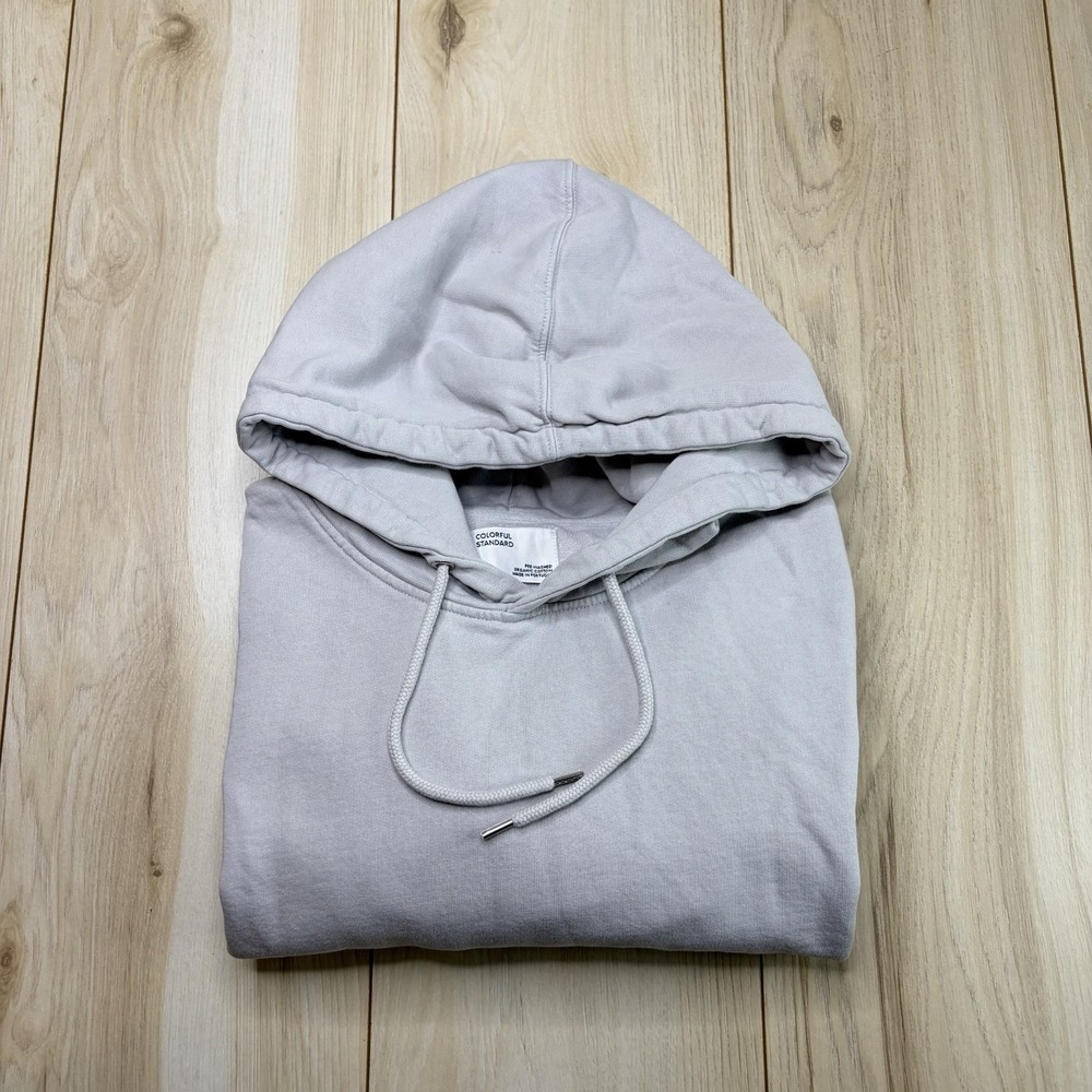 Colorful Standard Womens Pullover Performance Hoodie Gray Medium Organic Cotton